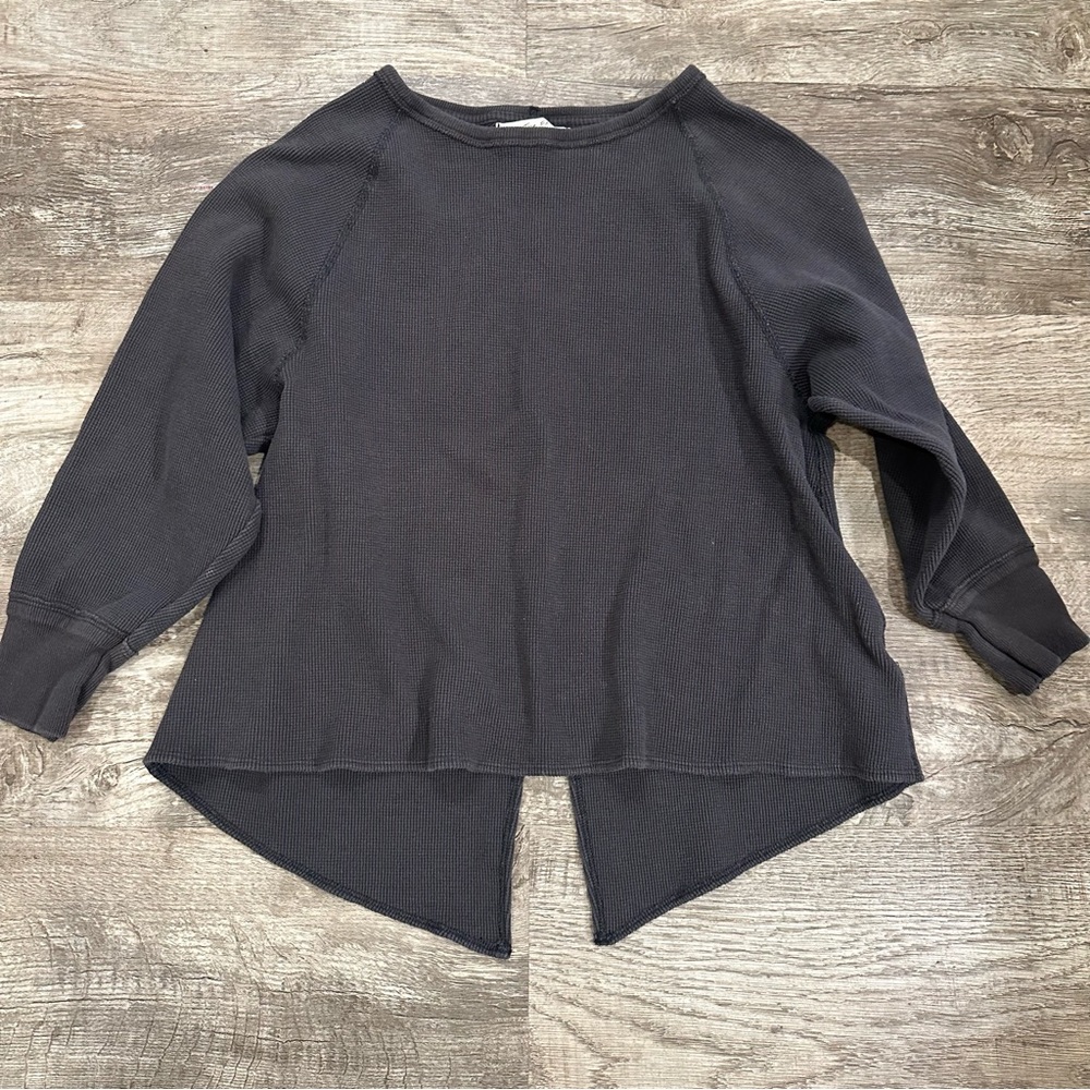 We The Free XSmall‎ Charcoal Long Sleeve Thermal Top